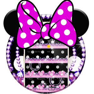 Download Cute Minny Diamond Bowknot Theme For PC Windows and Mac