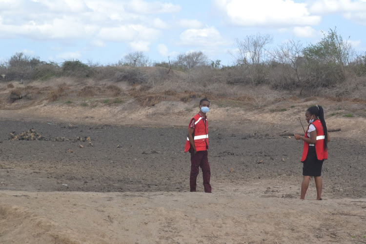 A dry water pan in Bofu village Magarini in Kilifi.