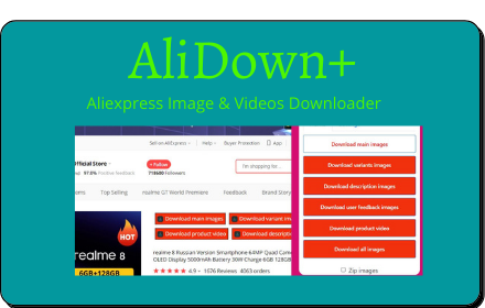 AliDown Plus| AliExpress Image Downloader small promo image