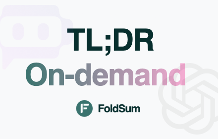 FoldSum | ChatGPT Text Summarization Tool small promo image