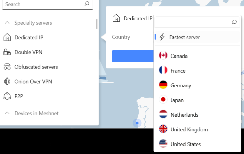 NordVPN Dedicated IP Servers