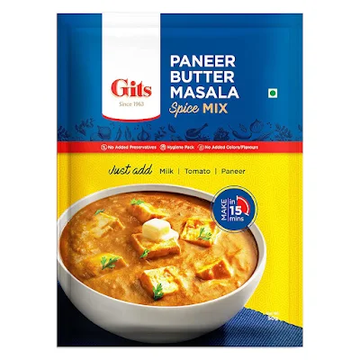 Gits Ready To Cook Spice Mix Paneer Butter Masala - 50 gm