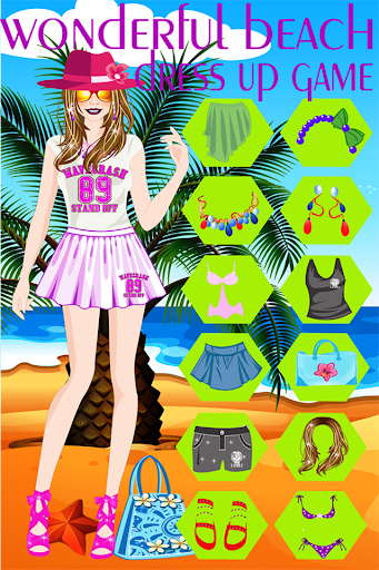 Wonderful Beach Dress Up Game