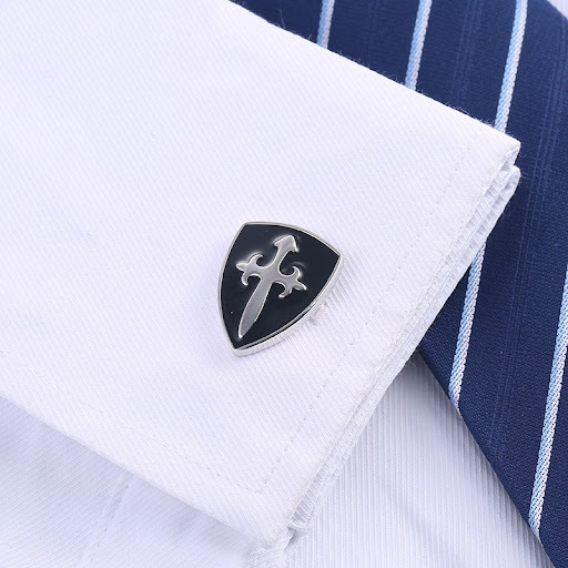 Title 4, Classic Cross French Mens Shirt Cufflinks, tim...