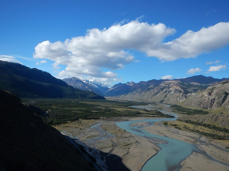 Národní park Los Glaciares v Patagonii, údolí Rio de Las Vueltas