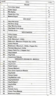 Hotel Roti Park menu 2