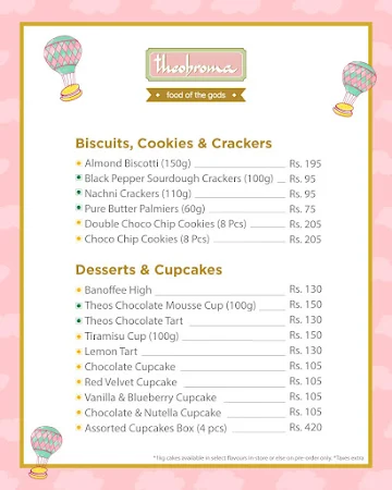 Theobroma menu 