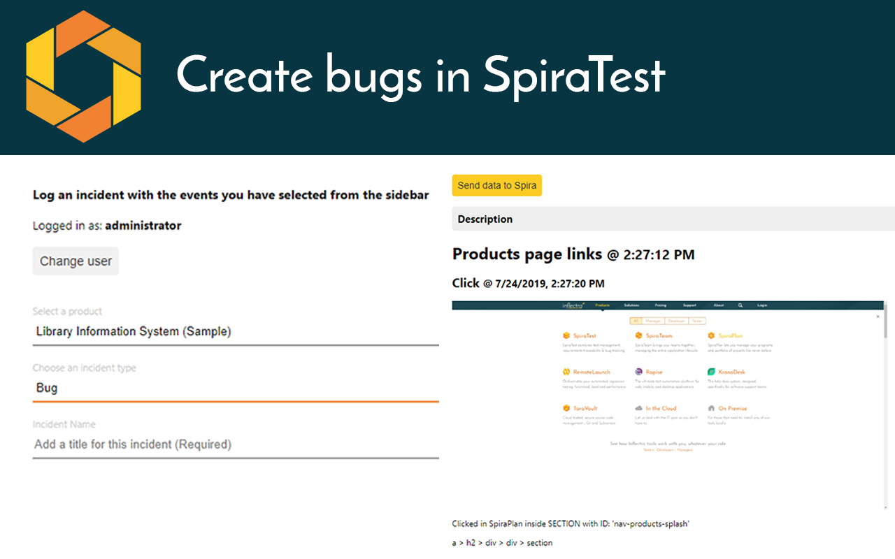 SpiraCapture - Exploratory Testing Tool Preview image 5