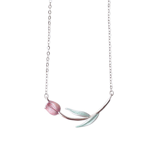 Title 6, Tulip Necklace Female Summer Advanced Design Ha...