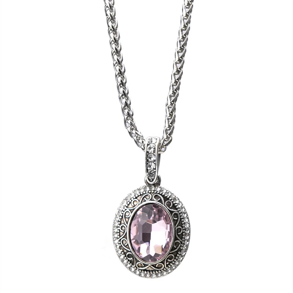 Dames herfst- en winter lange hanger ketting met edelsteen, een elegante ketting die elke outfit compleet maakt en je stijl versterkt.