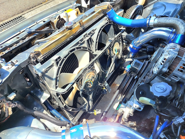 RX-7のDIY・電動ファン化・FD電動ファン流用・5月もよろしくお願いしますに関するカスタム事例の投稿画像3枚目