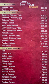 Our Place Restaurant menu 5