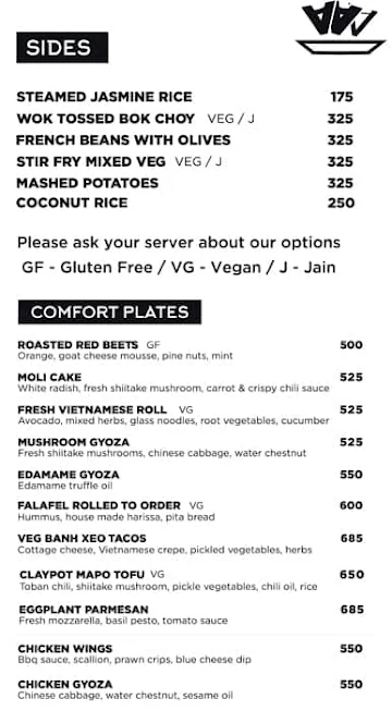 Mag St. Cafe menu 