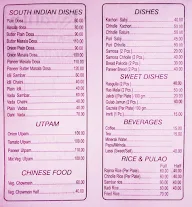 Kwality Sweets & Restaurant menu 2