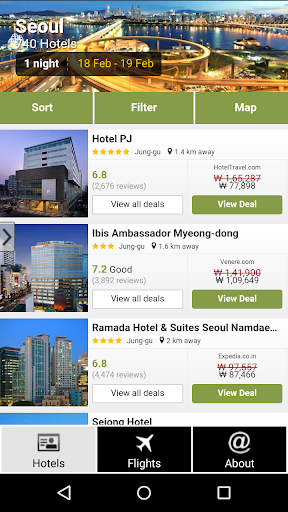 Seoul Hotels and Flights