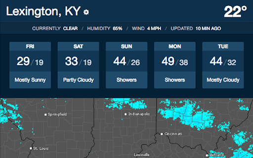 Lexington, 22° 33/19 44/26 49/38 44/22 Mostty Partly Cloudy ‘Showers ‘Showers ‘Mostly Cloudy 