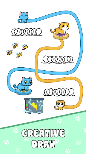 Screenshot Cat Rush: Draw Puzzle Game