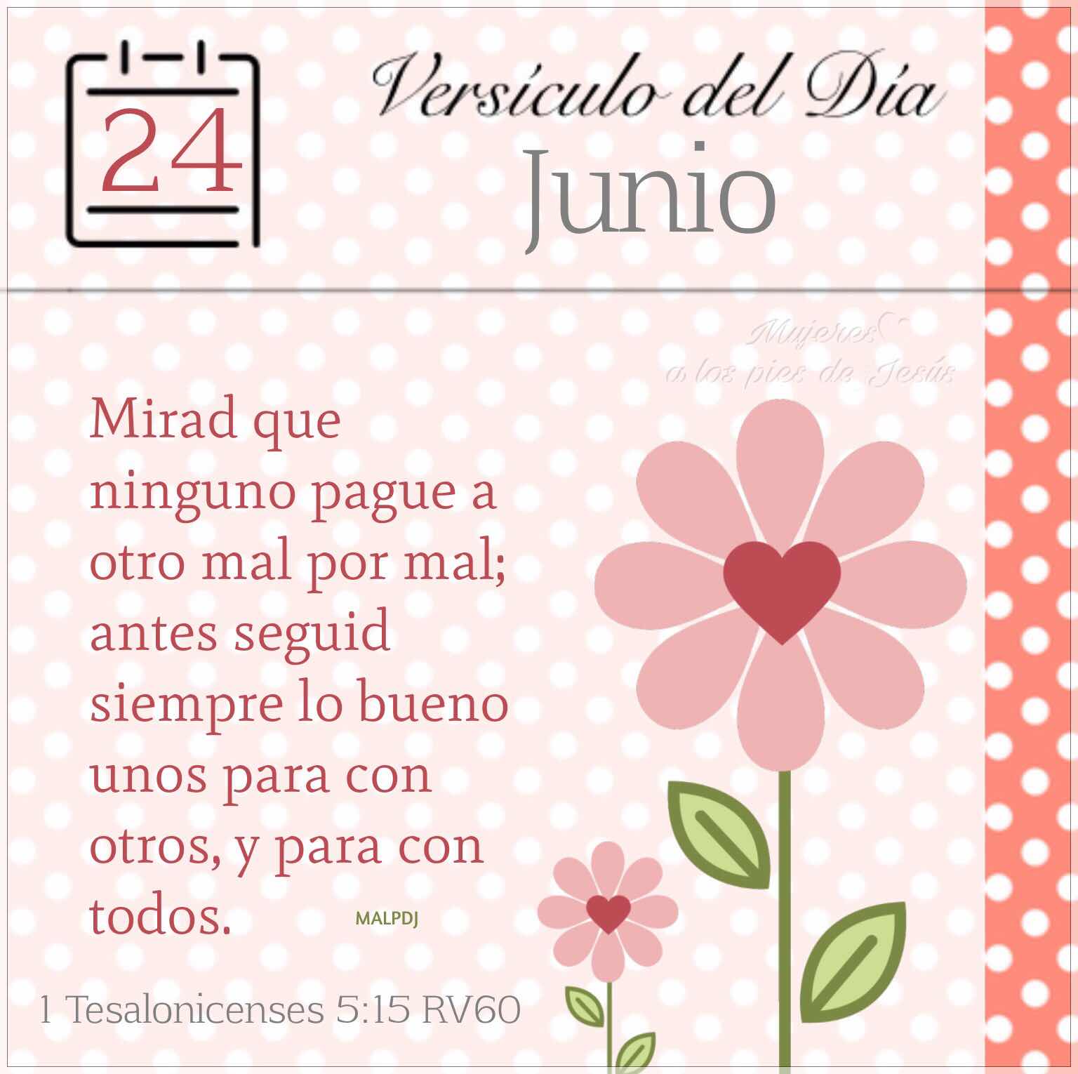 Versículo Del Día Junio 24 1 Tesalonicenses 515