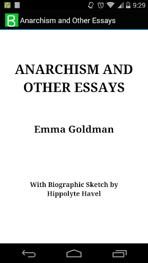 Anarchism and Other Essays