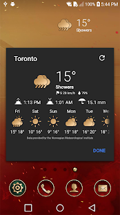 IM Golden Theme for Chronus Weather Icons - náhled