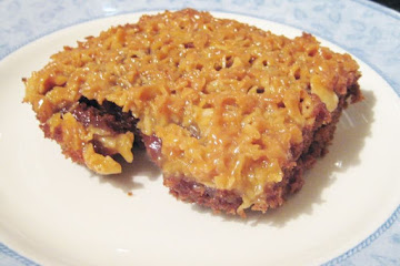 Chocolate Cake with Coconut and Almond Glaze
