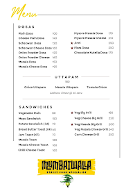 Mumbaiwalla menu 2