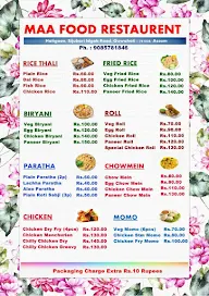 Maa Food Restaurant menu 1