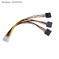 Dây Cáp Nối Nguồn Mở Rộng 4 Pin Ide Molex Sang 3 Serial Ata Sata Shopee - 5034Vn2