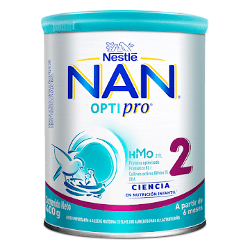 Precio Nan 2 optipro lata con polvo de 400 g