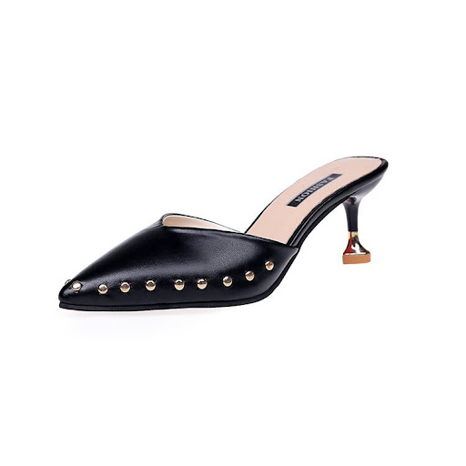 Title 3, Summer Baotou sandals with pointed toe, rivets,...