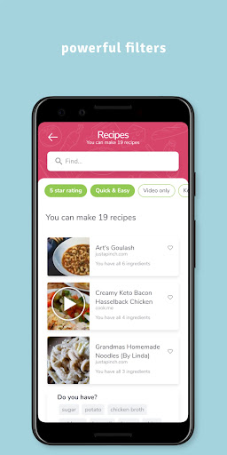 Screenshot SuperCook - Recipe Generator