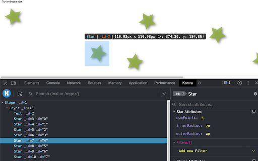 KonvaJS Devtools