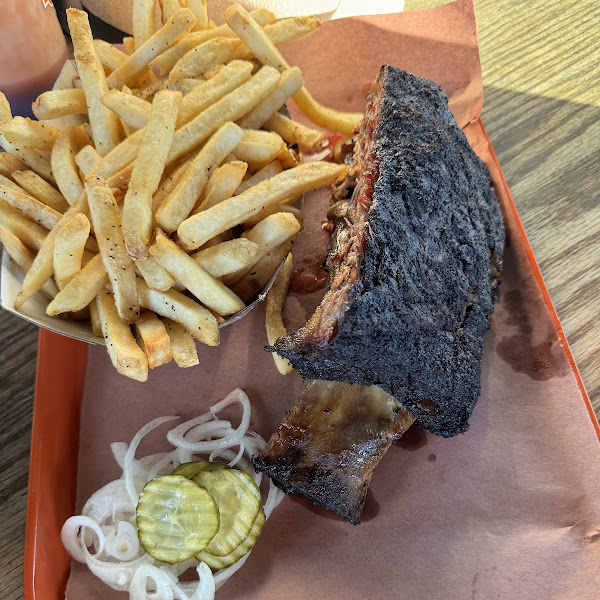 Beef rib, giant fry basket