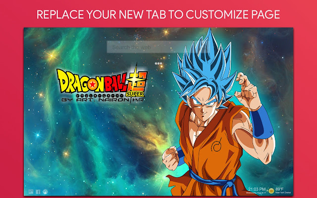 Dragon Ball Wallpaper HD Custom New Tab