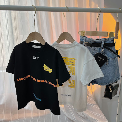 Title 4, Childrens Letter Print T shirt, Comfortable an...