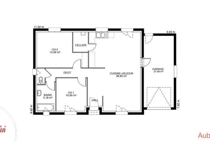  Vente Terrain + Maison - Terrain : 787m² - Maison : 93m² à Lachy (51120) 