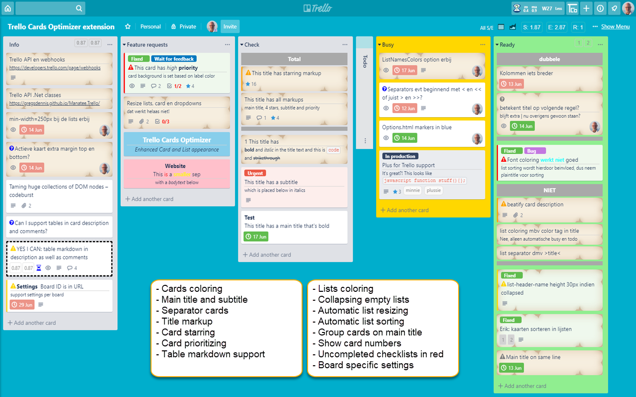 Trello Cards Optimizer Preview image 1