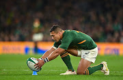 Cheslin Kolbe of South Africa during the recent Bank of Ireland Nations Series match against Ireland at the Aviva Stadium in Dublin. 