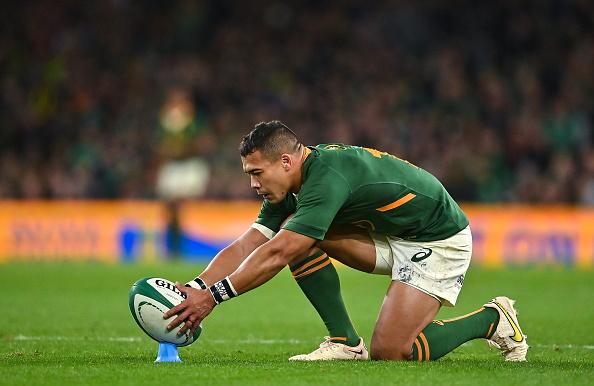 Cheslin Kolbe of South Africa during the recent Bank of Ireland Nations Series match against Ireland at the Aviva Stadium in Dublin.