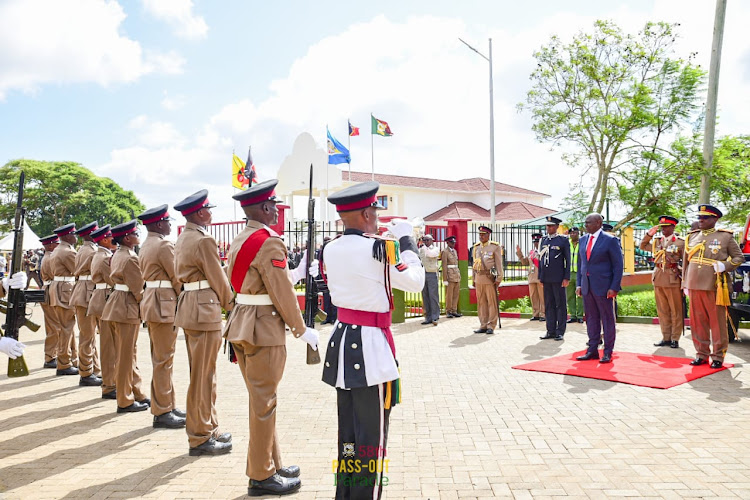 Passing out parade at NPC Embakasi A Campus on January 11, 2023