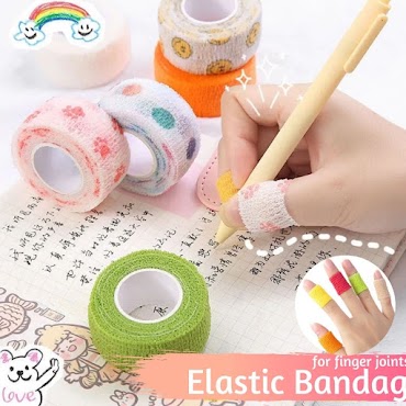Cuộn Băng Dán Quấn Ngón Tay Co Giãn 4.5Mx2.5Cm In Họa Tiết Nhiều Màu Sắc Tuỳ Chọn