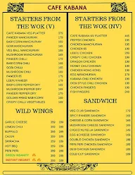 Cafe Kabana menu 2