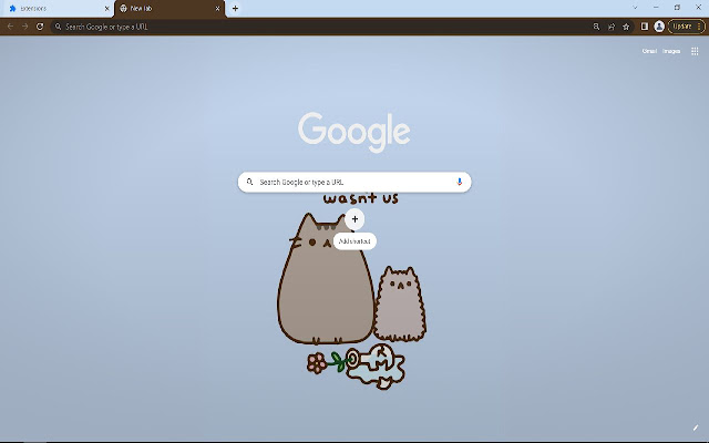 Pusheen Browser Theme chrome extension