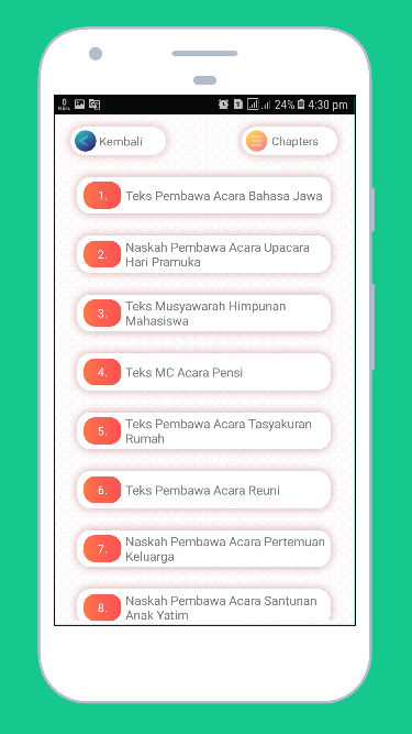 Kumpulan Teks Naskah Pembawa Acara Android Aplikasi Appagg