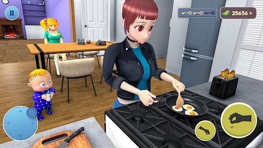 Screenshot Anime Mother Single Mom Sim 3D