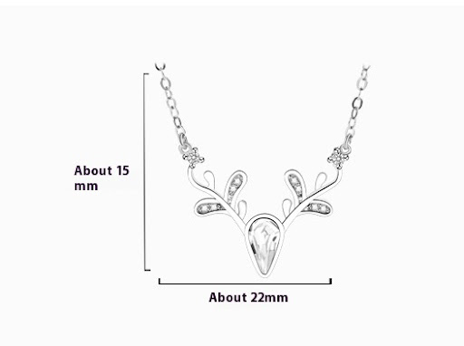 Title 7, 925 Sterling Silver Yilu Necklace Female Fashio...