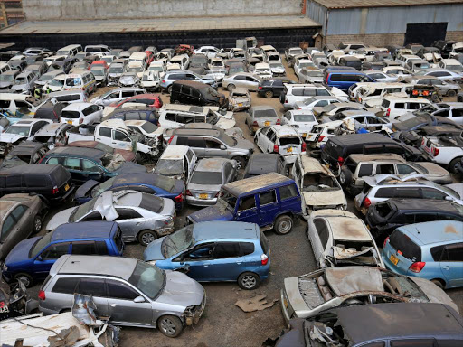 Vehicles for auction in Leakey’s Auctioneers yard, Nairobi, on September 29 /REUTERS