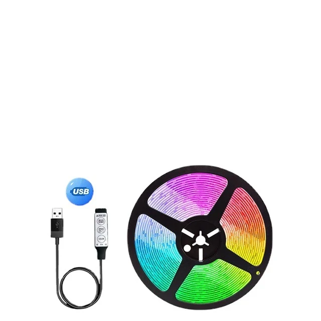 5050 LED Şerit Işık USB Bluetooth 5V Esnek. Dekoratif ve ortam aydınlatması için ideal. Kolay kontrol ve kurulum ile kullanışlı.