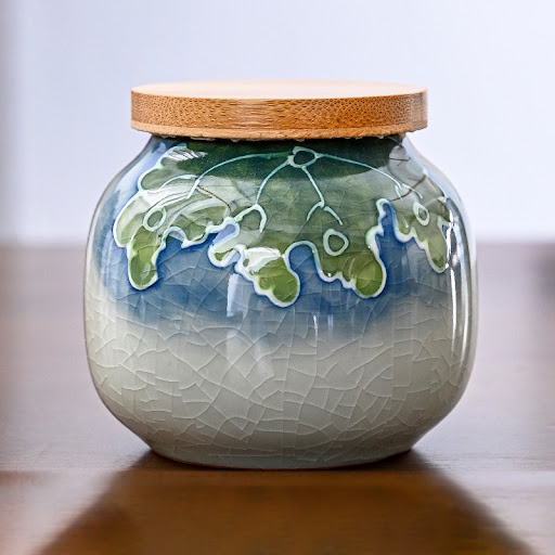 Title 8, Hand Drawn Ge Kiln Tea Jar. Experience the art ...