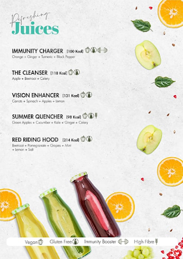 Nutridock menu 